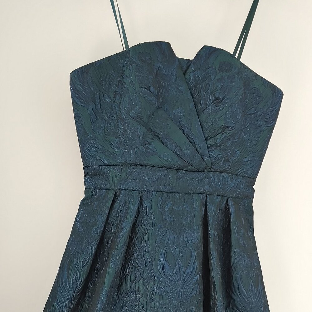 Aidan by Aidan Mattox Jacquard Strapless Mini Dress